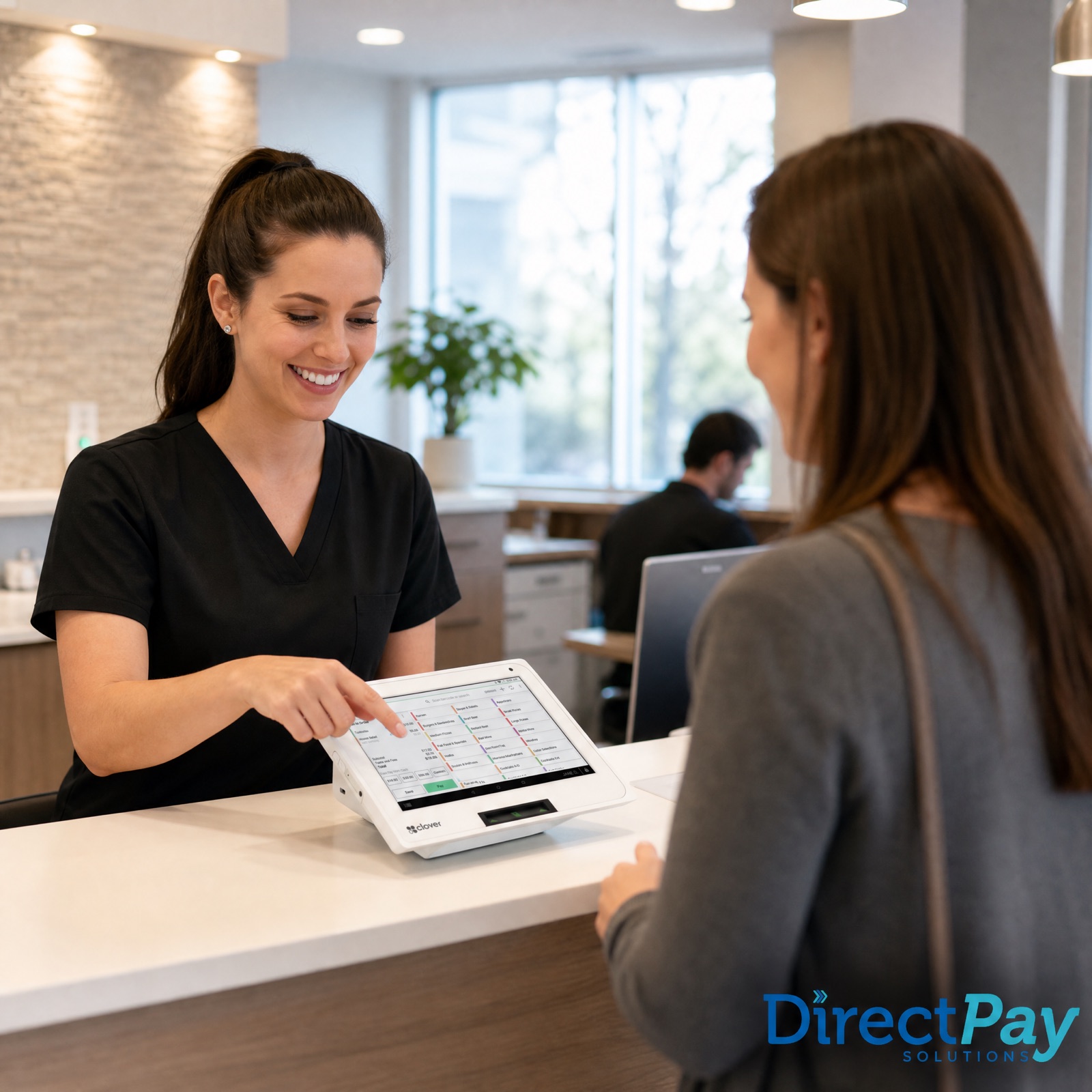 Services professionnels avec terminal de paiement Clover